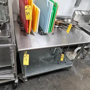 Stainless Steel Prep Table w/ Undershelf, 30" x 48"