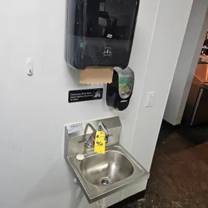 Krowne Stainless Steel Wall Mounted Hand Sink, M# HS-2L w/ Paper Towel and Soap Dispenser