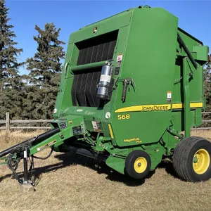 2008 JOHN DEERE 568 Round Baler 14,788 Total Bales, Mega Wide Plus Pickup