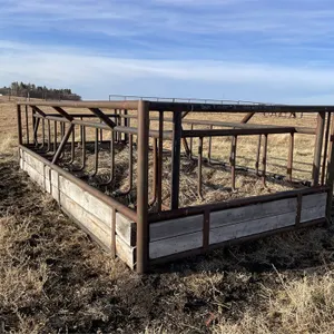 18 Ft. Long X 8 Ft. Wide Pipe Framed 3 Round Bale Feeder - #2