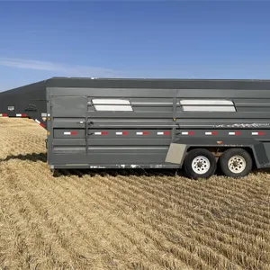 2006 NORBERT t/a 20 Ft. Gooseneck Stock Trailer, Center Divider
