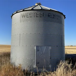 WESTEEL ROSCO ±1650 Bushel 5 Ring X 14 Ft. Flat Bottom Grain Bin w/ Wood Floor