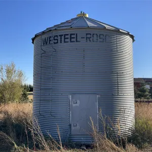 WESTEEL ROSCO ±1650 Bushel 5 Ring x 14 Ft. Flat Bottom Grain Bin w/ Wood Floor