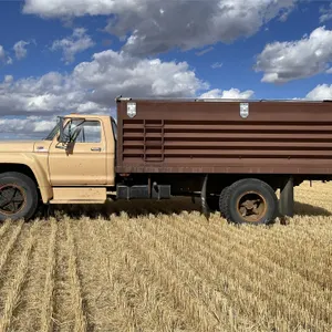 1975 FORD F-600 s/a Grain Truck w/ 15 Ft. Steel Box & Berg Dual Cylinder Hoist