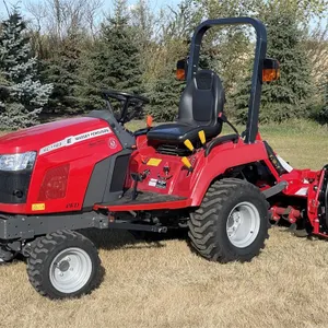 2021 MASSEY FERGUSON GC1723E MFWD Utility Tractor w/ 48" Woods RT48.30 Tiller