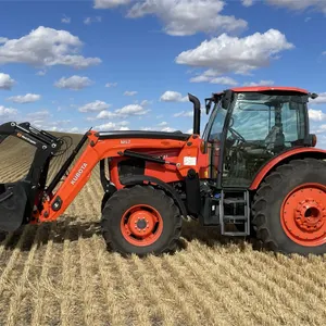 2018 KUBOTA M6-141 MFWD Tractor w/ M57 Self Leveling FEL, 8 Ft. Bucket & Grapple
