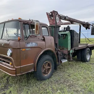 1972 FORD 7000 Cabover Truck w/ Picker & Manbasket, SEE NOTE, RUNS - WATCH VIDEO