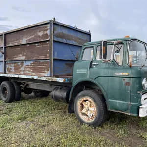 1969 FORD 700 Cabover Grain Truck w/ 16 Ft. Steel Box & Dual Cylinder Hoist