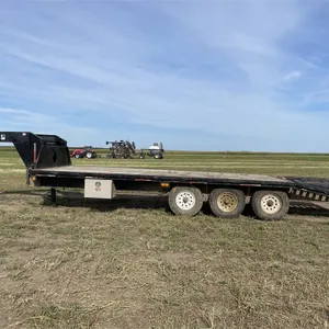 1995 DIAMOND Fleetneck 24 Ft. (19' + 5') Gooseneck Tri-Axle Equipment Trailer