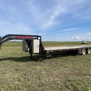2011 DOUBLE ‘A’ 36 Ft. Tri-Axle Gooseneck Flatdeck Equipment Trailer w/ Winch