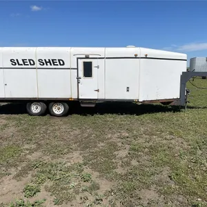 2004 SLED SHED 26' T/A Enclosed Gooseneck Trailer, Front & Side Doors, 1 Owner