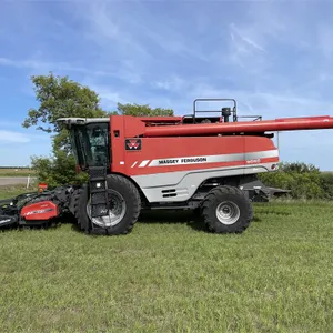 2008 MASSEY FERGUSON 9895 Combine w/ MF 4200 Pickup, 1,628 Separator Hours