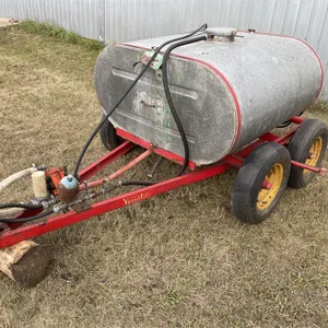 VERSATILE T/A Implement Trailer w/ Aluminum Water Tank, PTO. Driven Pump