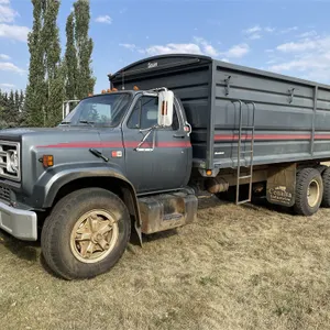 1982 GMC 7000 t/a Grain Truck w/ 20 Ft. Steel Box & Nordic Dual Cylinder Hoist