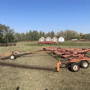 Winged Cultivator w/ Phoenix Rotary Spike Harrows, 11L-15 Cultivator Tires