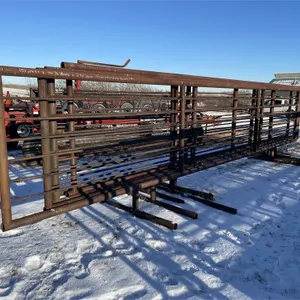 (5) HD Freestanding Panels - 24 Ft Long X 2 7/8" Pipe & 7/8" Thick Solid Rods #1
