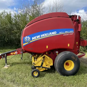 2016 NEW HOLLAND RB560 Baler w/ Netwrap, 7,585 Total Bales, 1000 PTO., Shedded