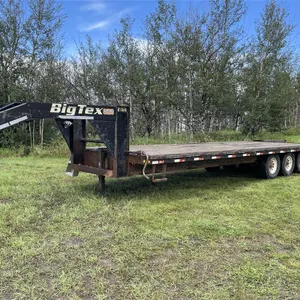 2006 BIG TEX 24 Ft. (18' + 6') Tri-Axle Gooseneck Flat Deck Equipment Trailer