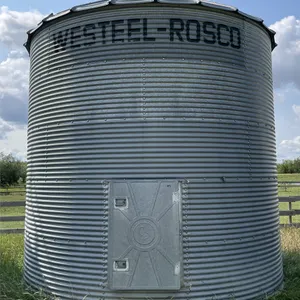 WESTEEL ROSCO ±1650 Bushel 5 Ring X 14 Ft. Flat Bottom Grain Bin w/ Wood Floor