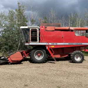 1992 MASSEY FERGUSON 8570 Rotary Combine w/ MF 9700 Header & 12 Ft. Super 8 P/U