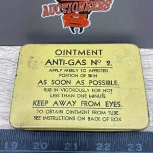 FULL Vintage Military Anti-Gas No. 2 Ointment