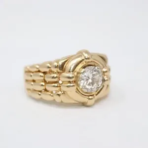 14K Gold Enhanced Diamond Ring