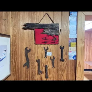 Rustic Oklahoma Wall Art and Vintage Wrenches
