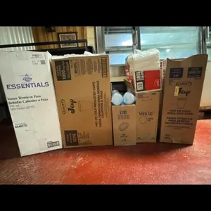 Styrofoam Cups, Lids, Straws