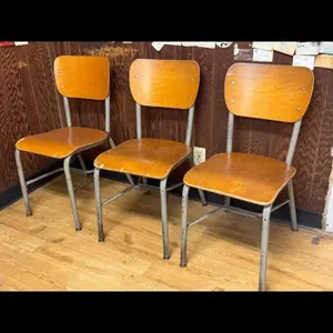 Lot of 3 Vintage School Chairs
