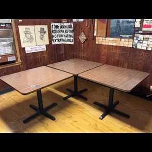 Three Square Laminate Top Tables