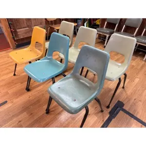 Set of 6 Vintage School Chairs