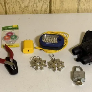 Binoculars, Pad Lock & Multi-Tool Keyrings