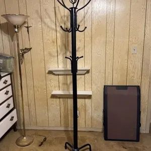 Black Metal Coat Rack