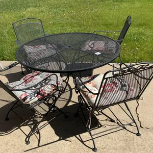 Metal Patio Table Set