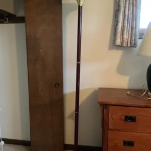 Burgundy Torchiere Floor Lamp