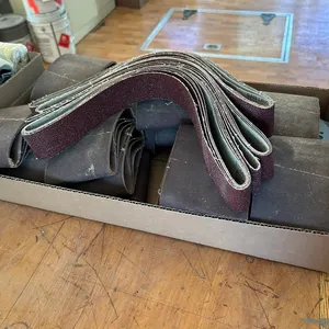 L/O ASSORTED SANDING BELTS, PADS, ETC.