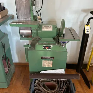 GENERAL INTERNATIONAL 15-035M1 BELT/DISC SANDER, 1.5HP/115/230V//1 PHASE, S/N 15104799 W/ ASSORTED BELTS