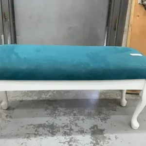 BLUE PADDED BENCH