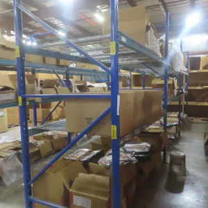 Pallet Racking 48" Deep:  4 Uppers 10 ft, 12 Side Rails 8 ft with Wire Mesh Shelving.  Product Not 