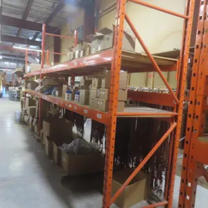 Pallet Racking 36" Deep:  3 Uppers 10 ft, 8 Side Rails 12 ft with Wood Shelving.  Product Not