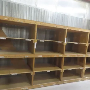 Wood Shelving 7 ft H × 32" D × 15 ft
