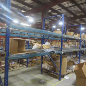 Pallet Racking 48" Deep:  4 Uppers 10 ft, 12 Side Rails 8 ft with Wire Mesh Shelving. Product Not 