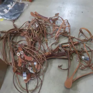 New Equine Tack Lot – Headstalls, Breast Strap, Reins and Spur Straps + (Quanities Listed in Picture