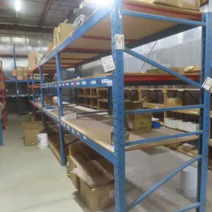Pallet Racking 48" Deep:  5 Uppers 8 ft, 24 Side Rails with Wood Shelving.  Product Not Included.
