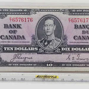 Bank of Canada $10 Bill 1937 : Coyne/Towers #ET6576176