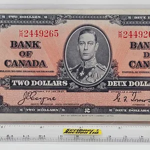 Bank of Canada $2 Bill 1937 : Coyne/Towers #KR2449265