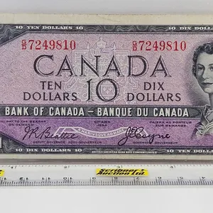 Canada $10 Bill 1954DF "Devil's Face" : Beattie/Coyne #GD7249810