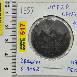 Bank of Upper Canada 1857 Half Penny Bank Token