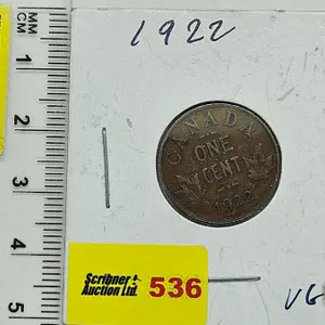 Canada One Cent 1922