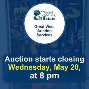 Auction begins to close Wednesday, May 20, 2026,